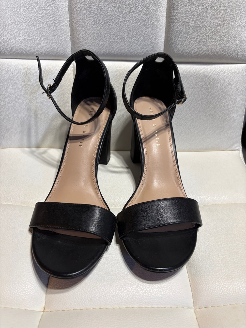 Black Ankle-Strap Block Heel Sandals - Elegant Women’s Dress Shoes